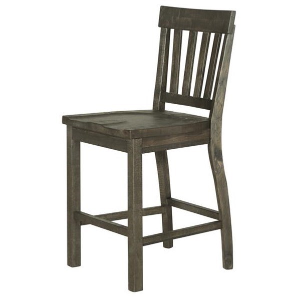 Magnussen Home Bellamy D249180 Counter Stool with Slat Back Upper